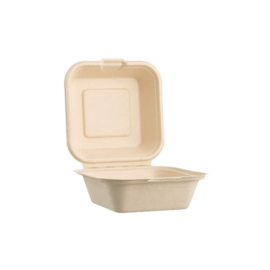 Factory Manufacturing Custom Moulded Pulp Packaging Box Eco-friendly Disposable Clamshell Paper Pulp Box Packaging